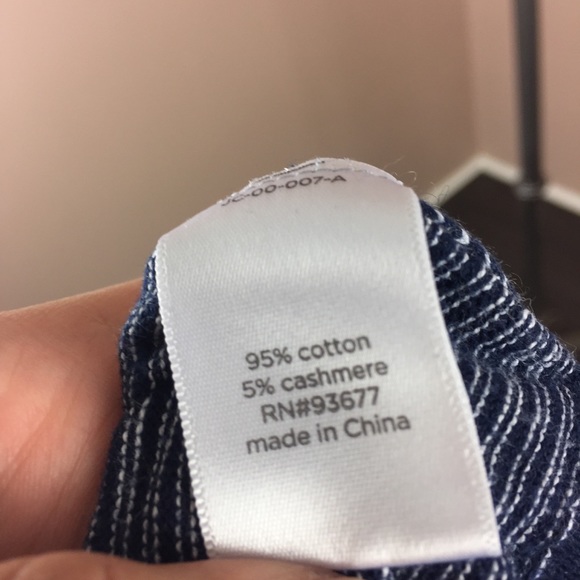 Jcp blue pullover sweater cotton cashmere blend - Picture 5 of 5